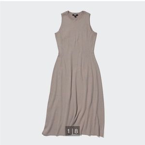 Uniqlo Cotton Blend Knit Sleeveless Dress